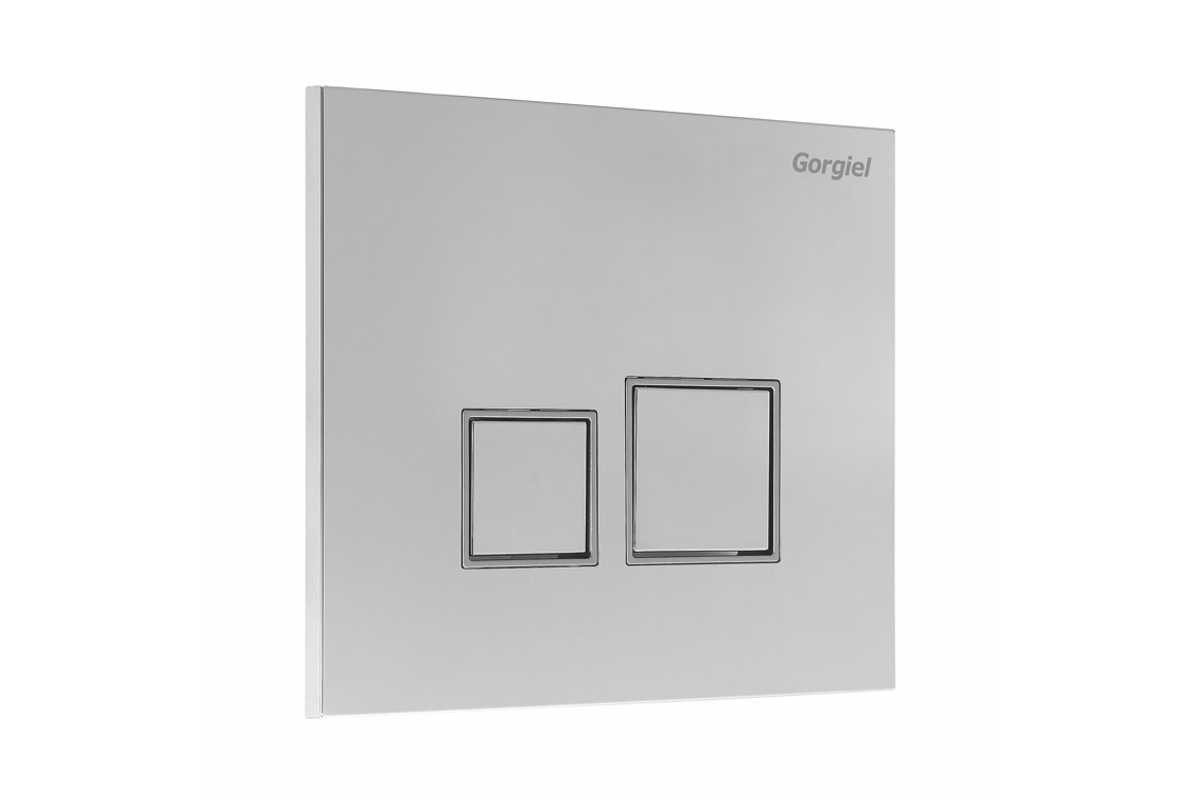 Przycisk / Płytka spłukująca do spłuczki WC Gorgiel Square (chrom)